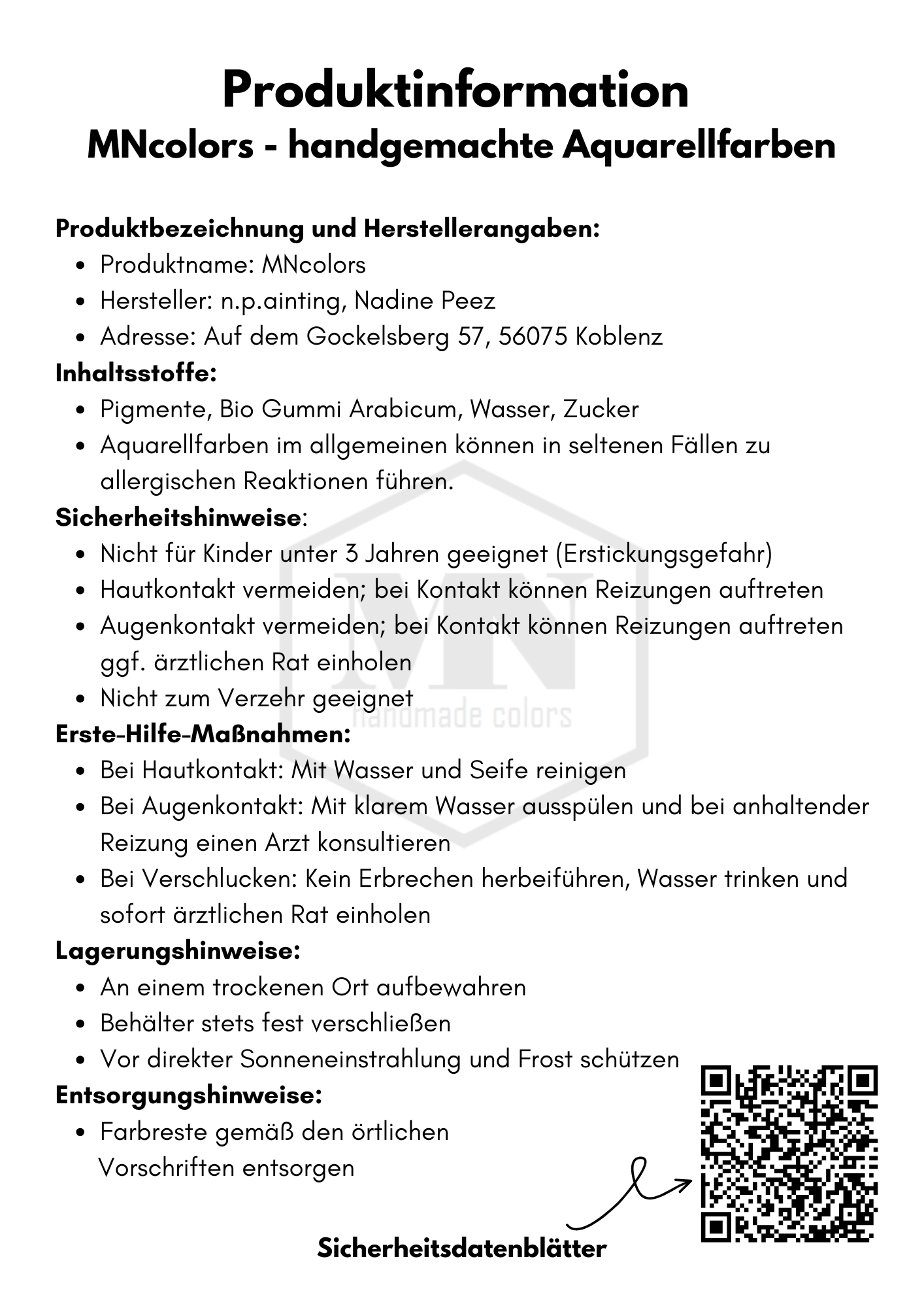 MN287 - Glitzer Ferrite Glow - MNcolors handgemachte Aquarellfarben