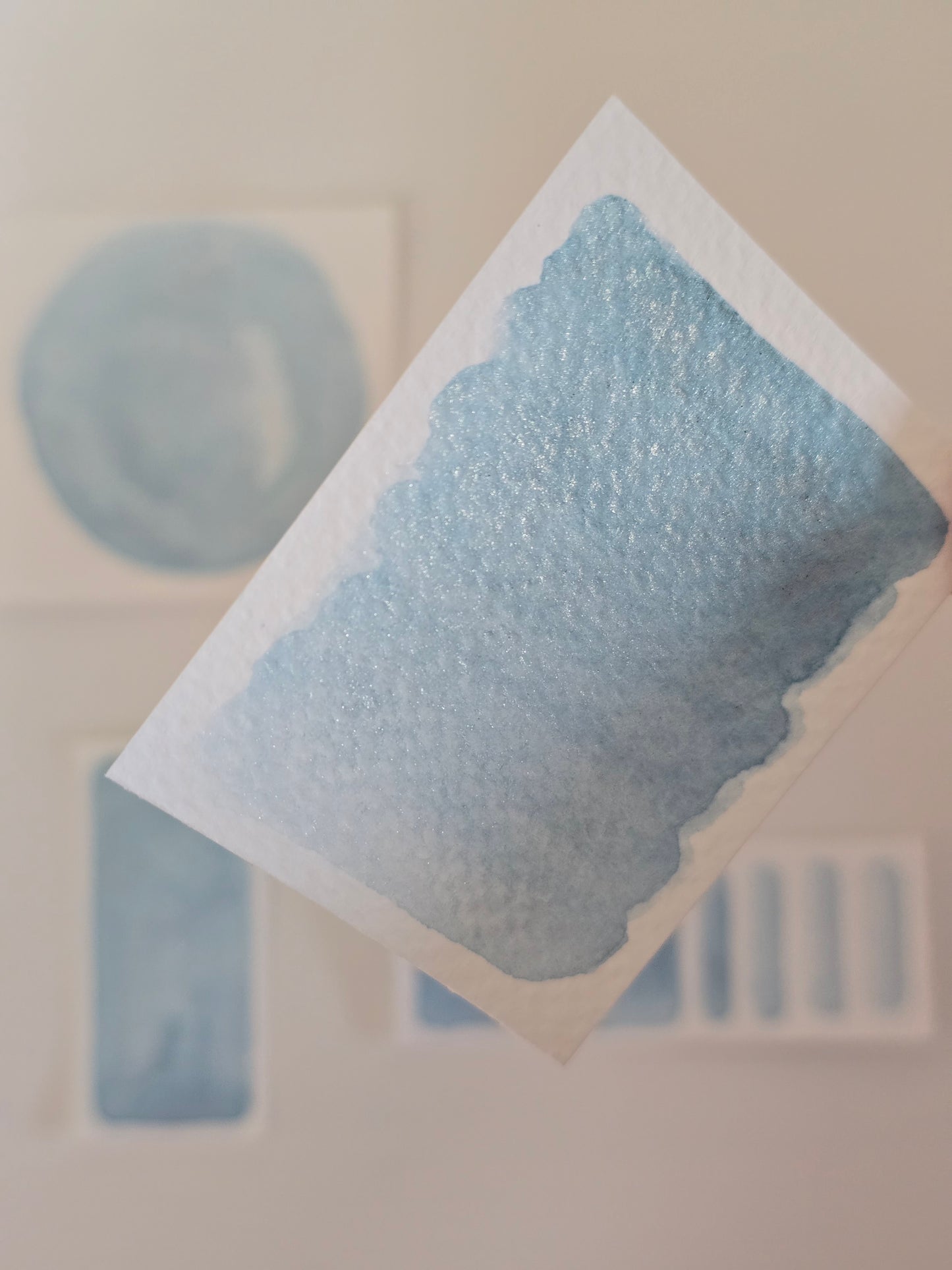 MN157 - Glitzer Cryo Blue - MNcolors handgemachte Aquarellfarben