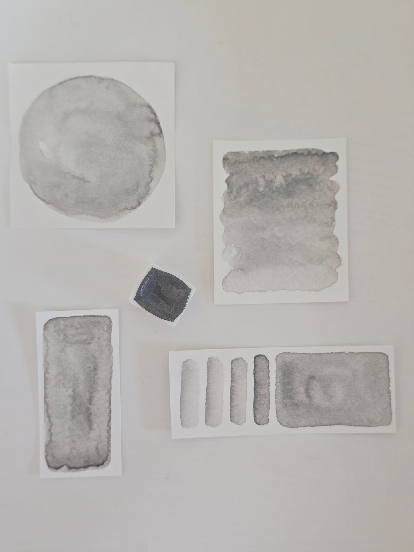 MN280 - Glitzer Galvani Silber - MNcolors handgemachte Aquarellfarben