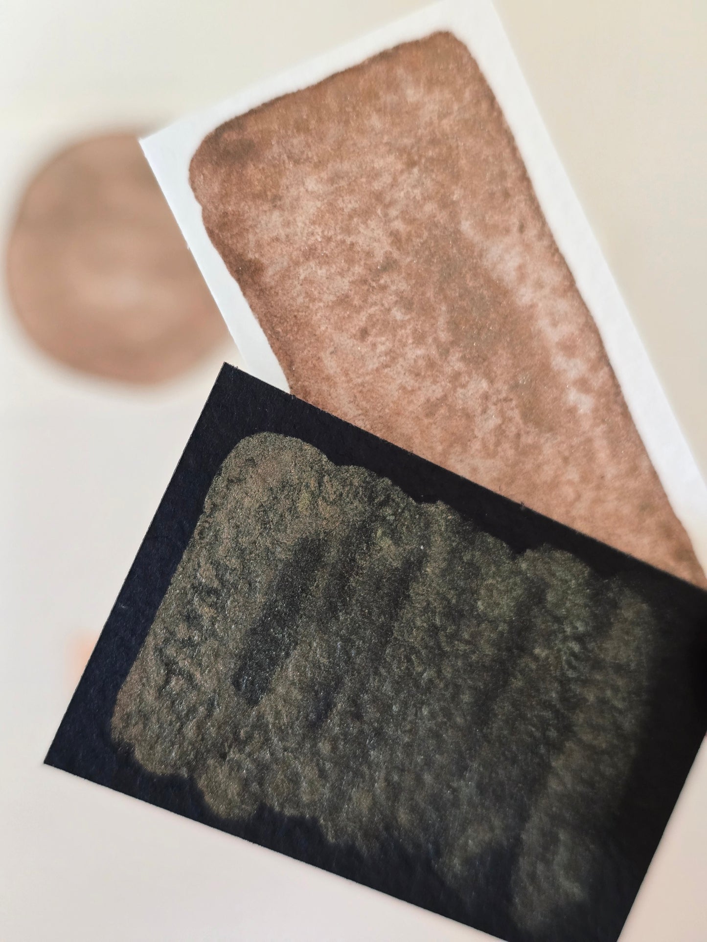 MN283 - Glitzer Stannum Bronze - MNcolors handgemachte Aquarellfarben