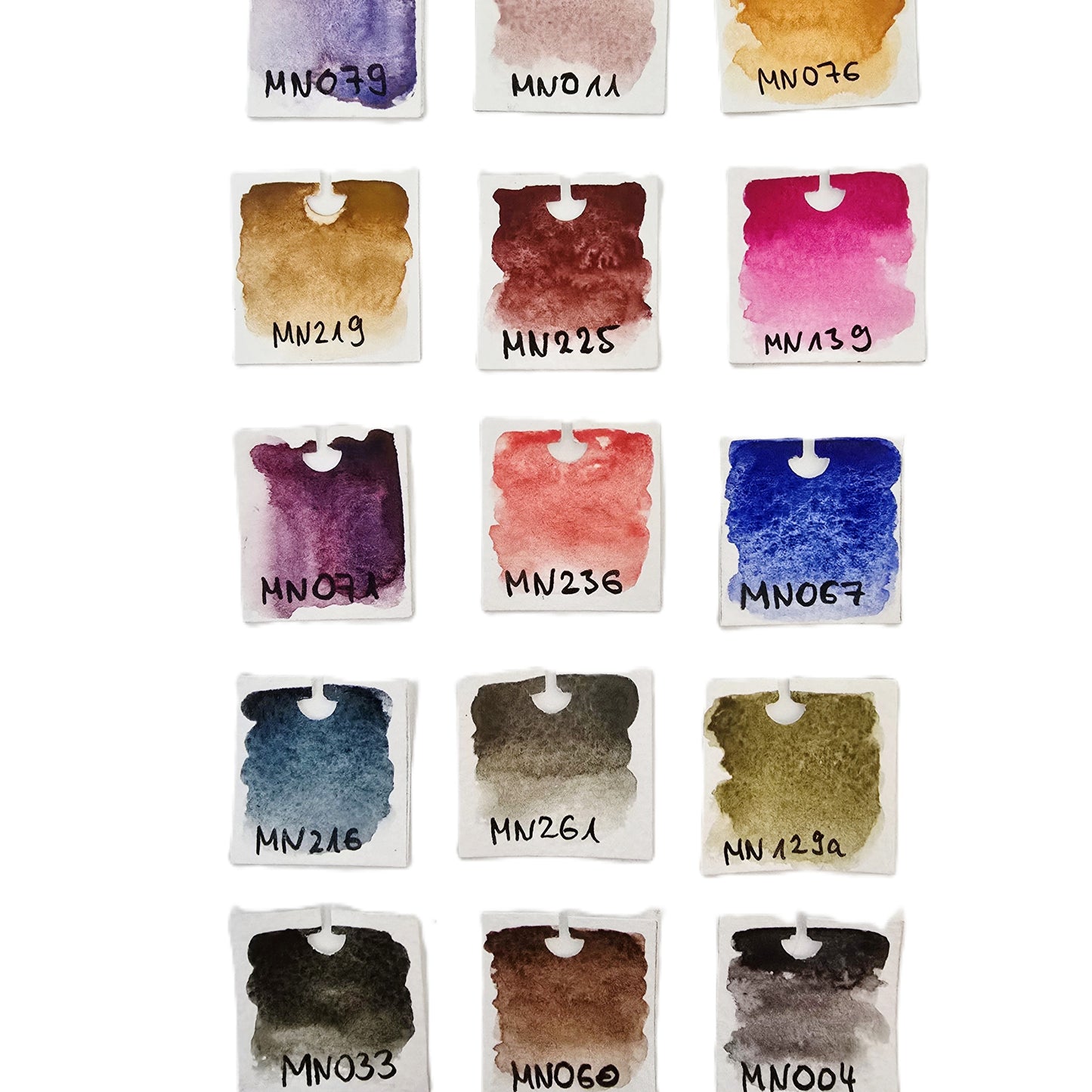 MNcolors - Rund-Ums-Jahr: Einzelne Näpfe - handgemachte Aquarellfarben