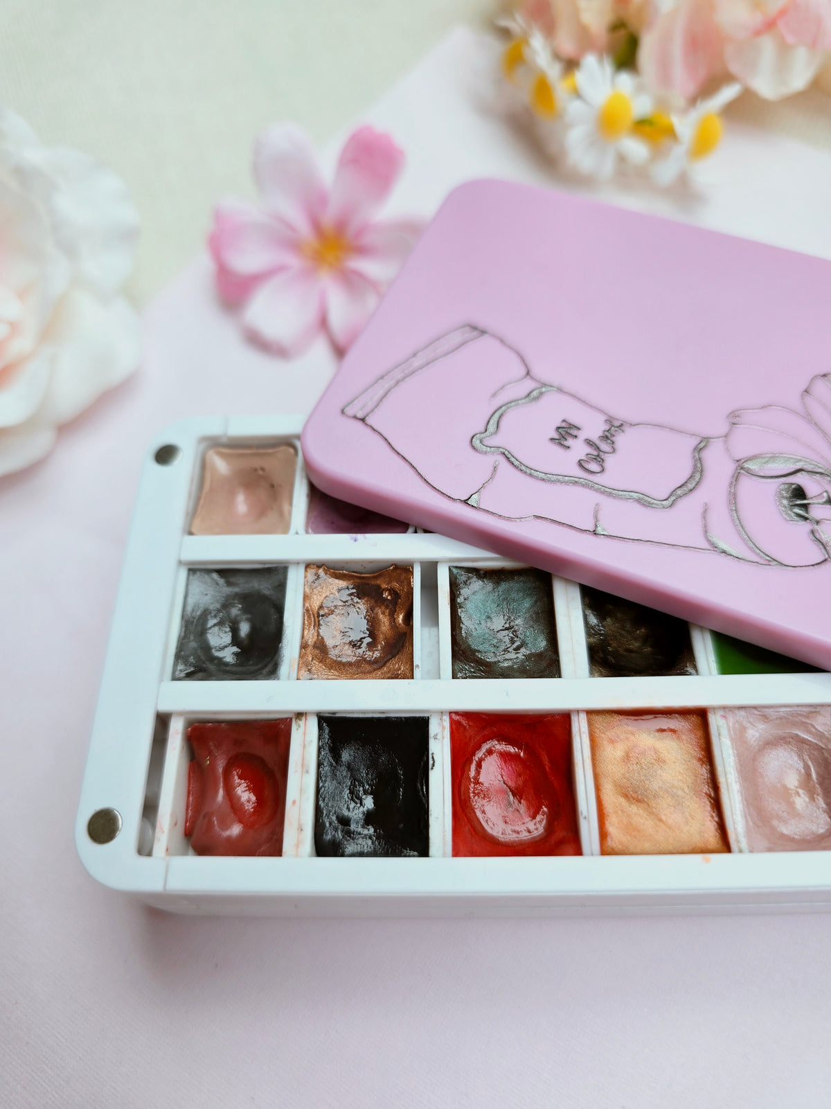Aufbewahrung MNcolors: Stapelbox - stapelbar & magnetisch für bis zu 36 Näpfe