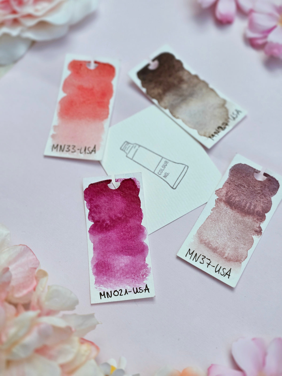 MNcolors-Set: Apple Cider 4 x 1/2 Napf - handgemachte Aquarellfarben