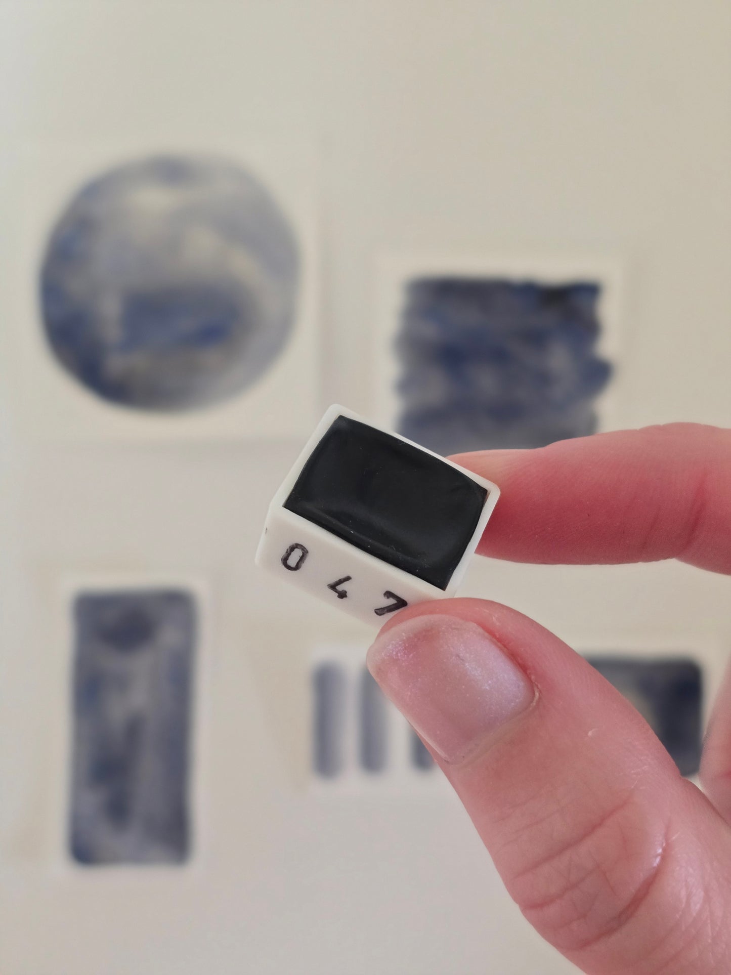 MN047 - Granulierend Vanadium Slate - MNcolors handgemachte Aquarellfarben