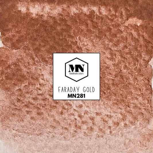 MN281 - Glitzer Faraday Gold  - MNcolors handgemachte Aquarellfarben