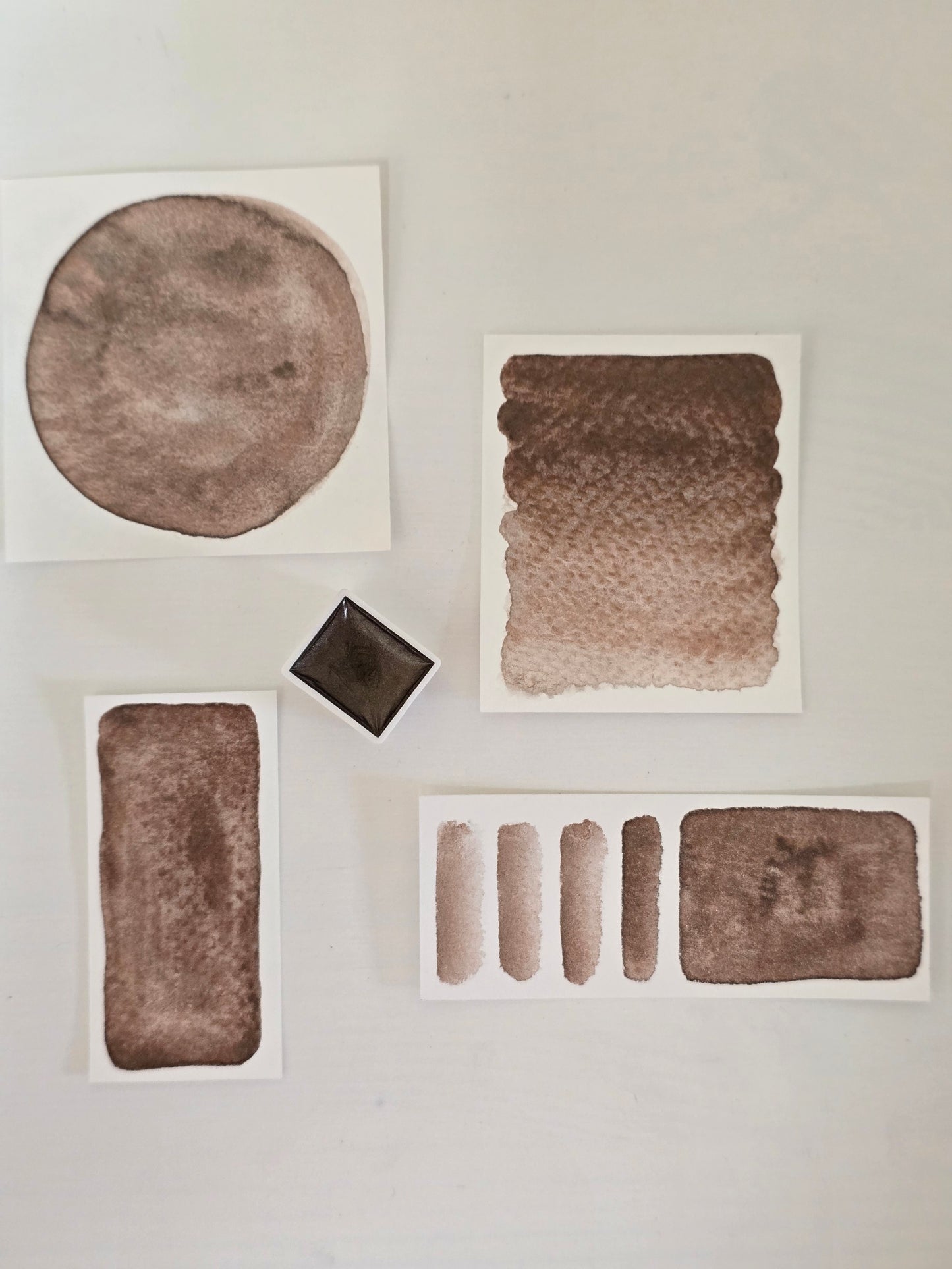 MN283 - Glitzer Stannum Bronze  - MNcolors handgemachte Aquarellfarben