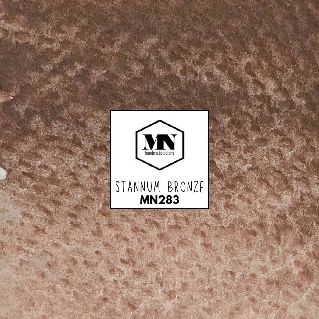MN283 - Glitzer Stannum Bronze  - MNcolors handgemachte Aquarellfarben
